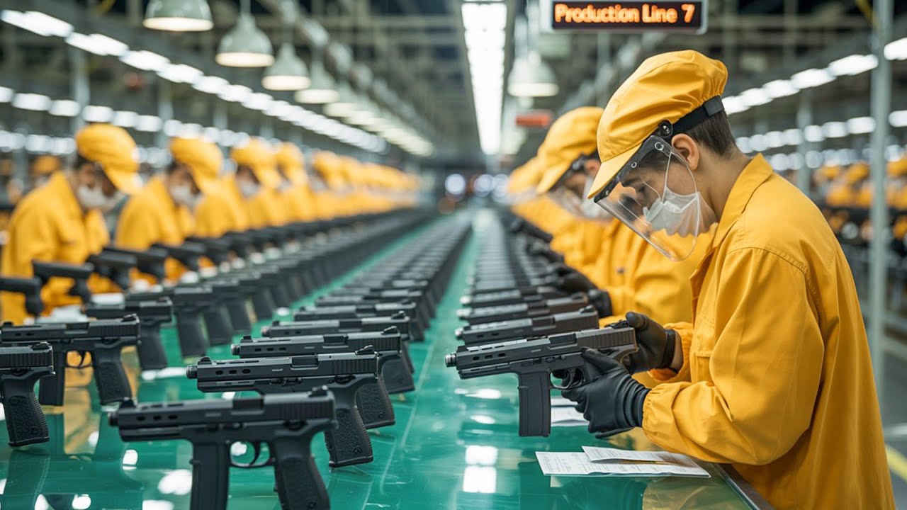 Inside Turkish Pistol Making Factory - Step-by-Step Production Transforms Materials to Masterpieces