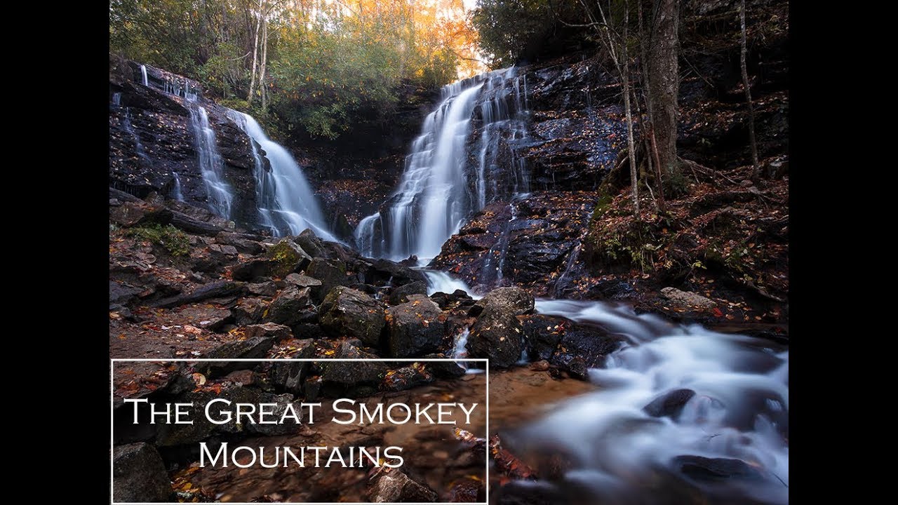 Landscape Photography - The Great Smokey Mountains Autumn Waterfalls