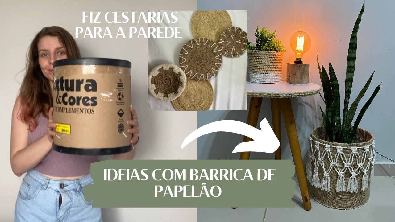 Ela tinha uma barrica de massa corrida e 2 ideias muito legais para decorar! Gisele Souza