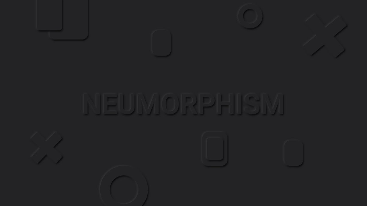 Neumorphism or Soft UI Tutorial | 2020 UI Design Trend