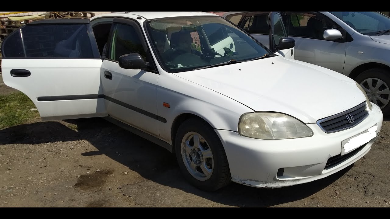 HONDA Civik кузов EK3 2000 год Установка магнитолы Сборка панели