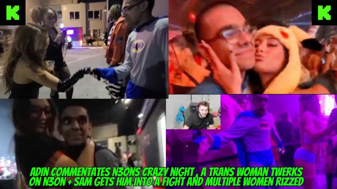 A TRANS DANCER TWERKS ON N3ON + SAM CAUSES HIM TO GET INTO A FIGHT + ADIN #kickstreaming #n3on #adin