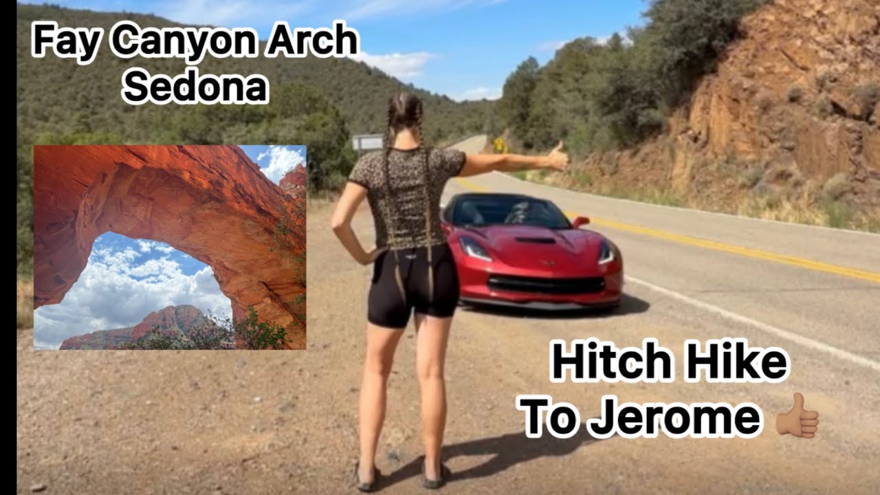 Corvette Joyride Through Historic Ghost/Mining Town Jerome, AZ 👻 Beautiful Red Rock Arch in Sedona