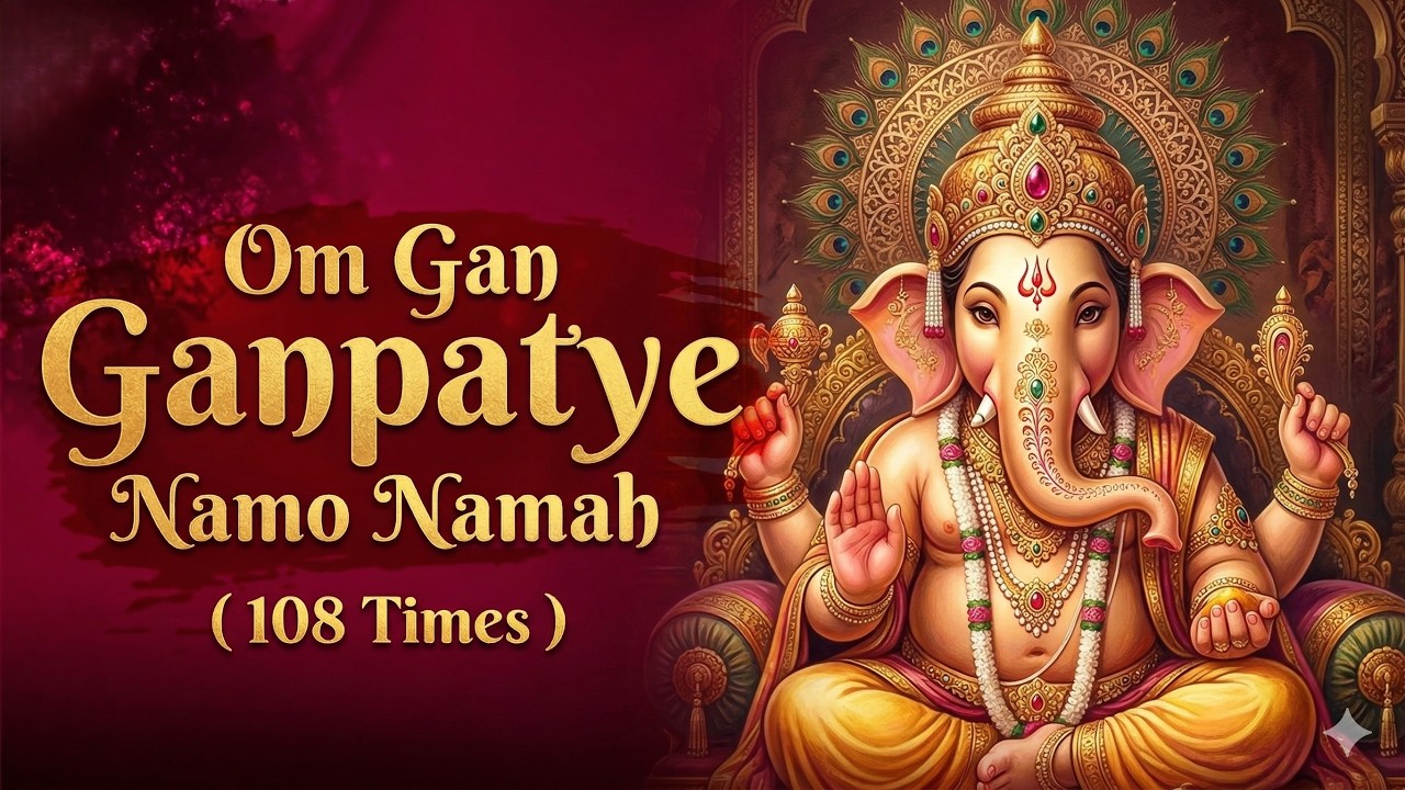 #Ganesh Mantra 108 Times - Om Gan Ganpataye Namo Namah | गणेश मंत्र - ओम गण गणपते नमो नमः