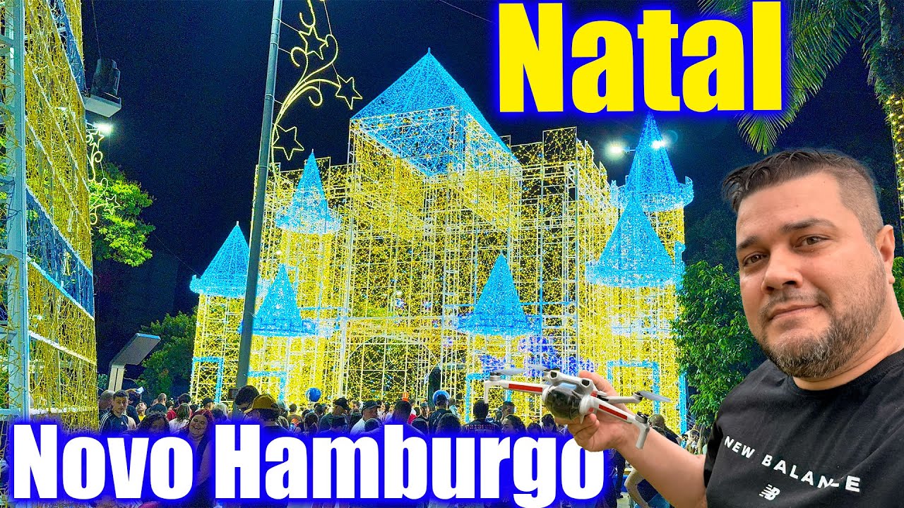 1ª VEZ! Em Novo Hamburgo! Estruturas Iluminadas e Casa do Papai Noel