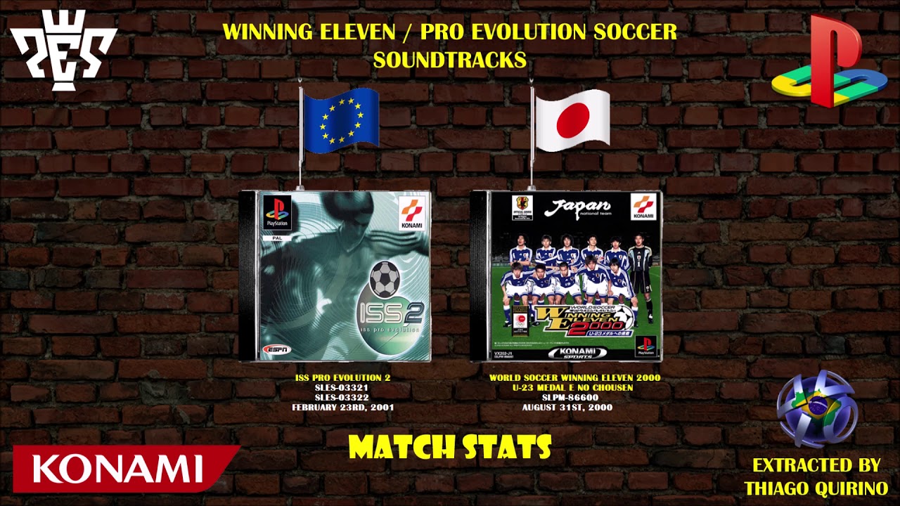 Soundtrack [Winning Eleven 2000 - U-23 Medal e no Chousen, ISS Pro Evolution 2] Match Stats