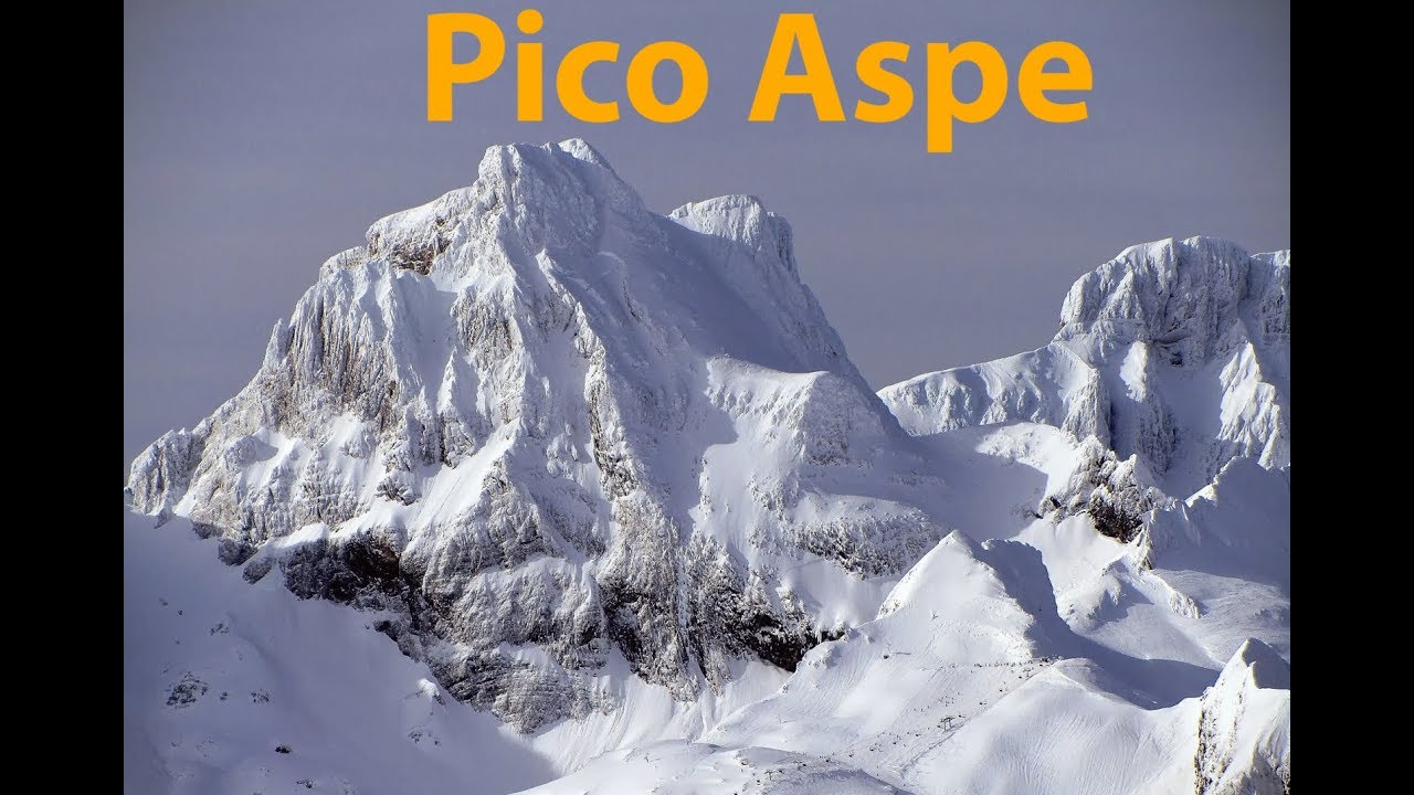 Ascensión pico Aspe con Esquis - 4k