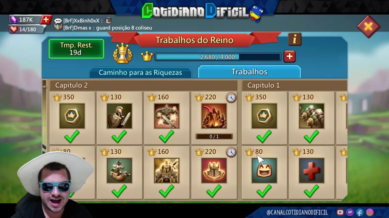 LORDS MOBILE : Dicas sobre os trabalhos do reino e caminho da riqueza! O que fazer com os Aros?!