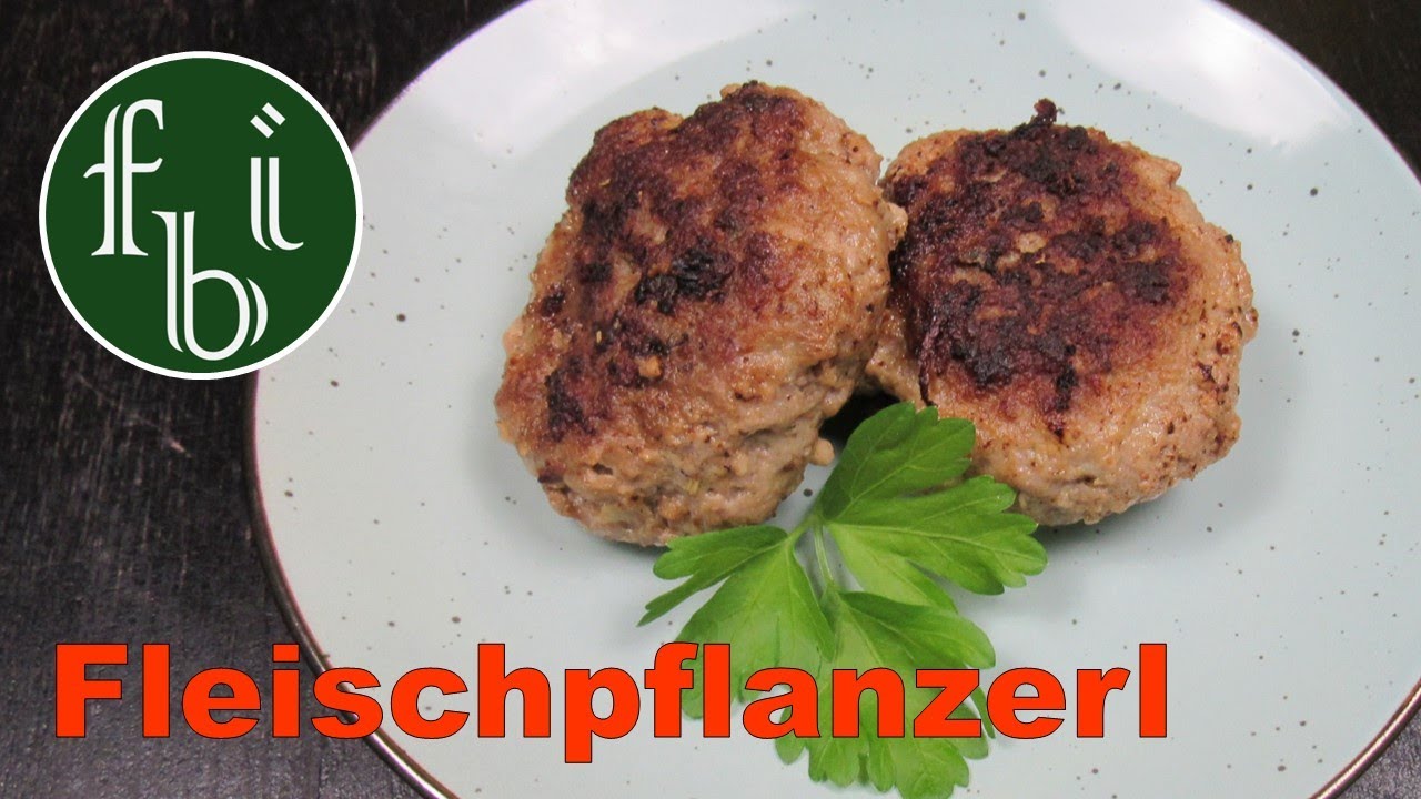 Fleischpflanzerl oder auch Fleischk&uuml;chli, Frikadellen, Buletten, in &Ouml;sterreich Faschierte Laibchen
