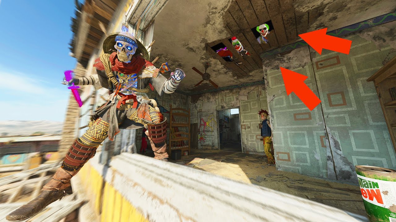 i FOUND CLOWNS CHEATING in THE ATTIC on NUKETOWN!!!! HIDE N' SEEK ON COLD WAR