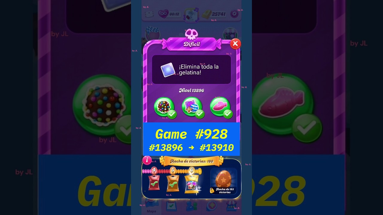 Game #928 - Levels #13896 ➡️ #13910 - Full Game Android -📱- Candy Crush Saga 2026