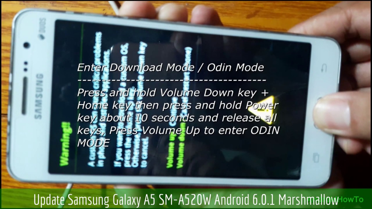 Update Samsung Galaxy A5 SM-A520W Android 6.0.1 Marshmallow