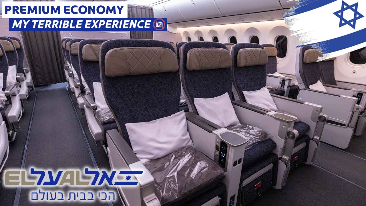 FLYING TO ISRAEL EL AL 787-8 Premium Economy from London to Tel Aviv