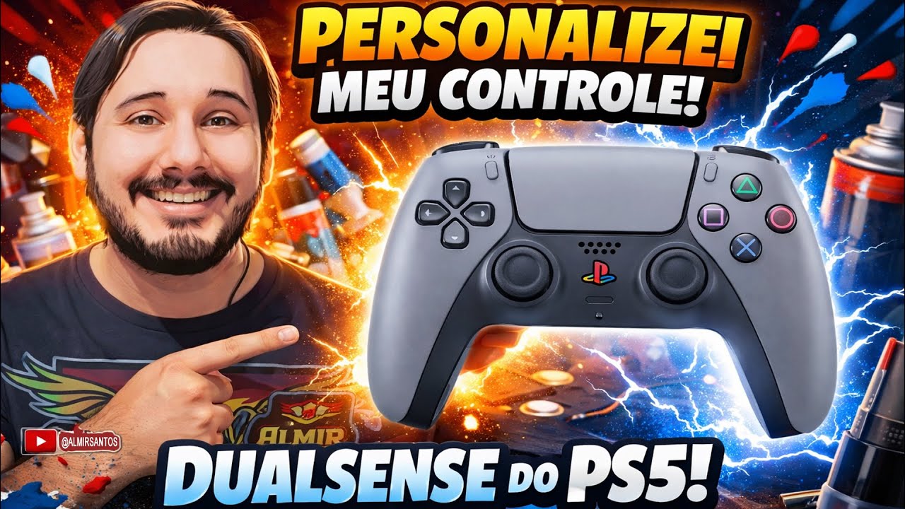 Personalizei meu Dual Sense do Playstation 5