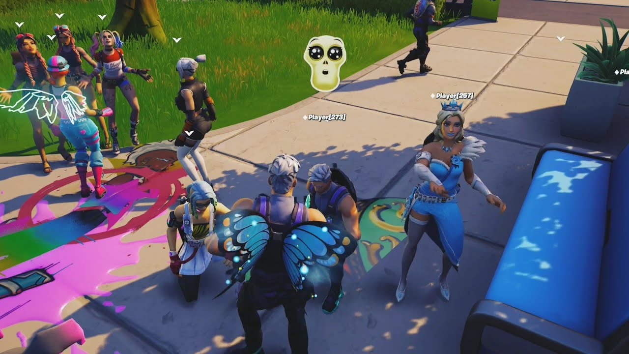 Party Royale with the Rare Tek Skin (Emote Battles)