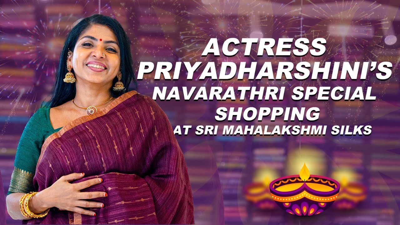 Actress Priyadharshini's Festival Shopping at Sri Mahalakshmi Silks, T.Nagar