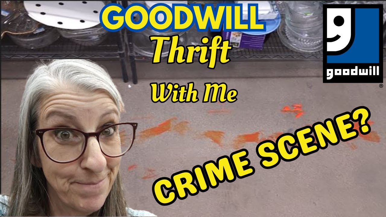 GOODWILL CRIME SCENE?  This Was An Interesting Thrifting Trip!