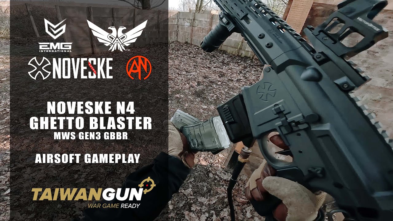 EMG Noveske N4 Ghetto Blaster MWS Gen3 GBBR HPA- @AirsoftNext  Airsoft Gameplay