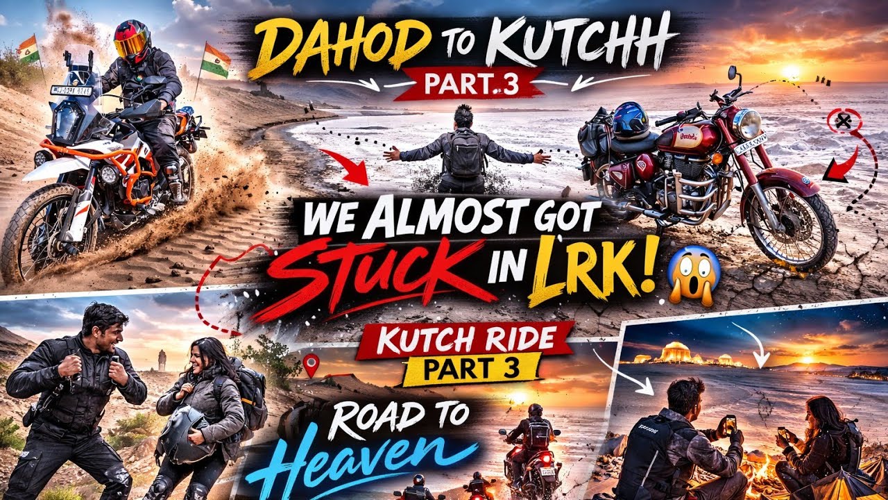 We Almost Got Stuck in LRK! 😱 | Kutch Ride Part 3 | Road to Heaven & Dhordo Night