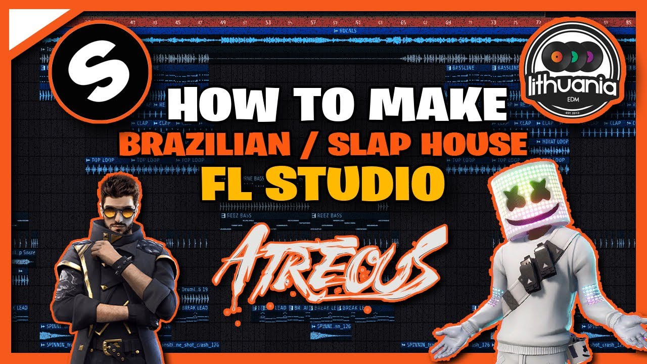 HOW TO MAKE REAL SLAP HOUSE/ BRAZILIAN BASS MUSIC WITH VOCALS + FLP + SAMPLE PACK / FL STUDIO