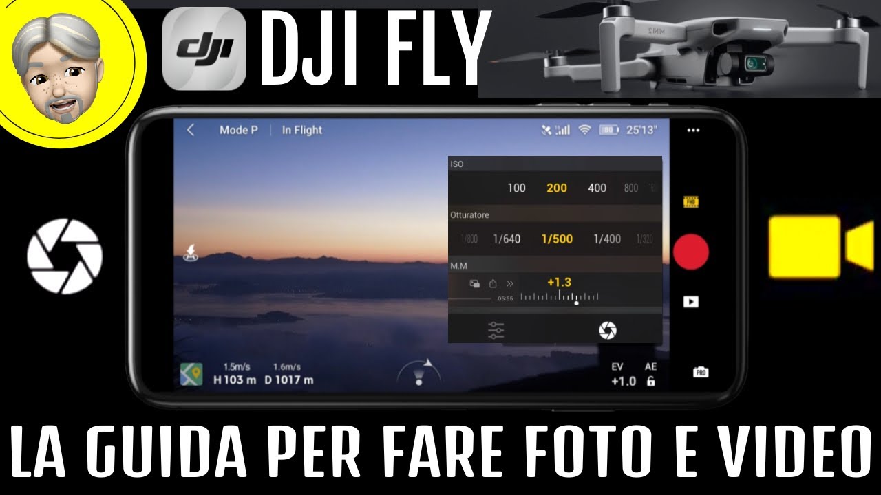 DJI FLY la GUIDA per fare FOTO e VIDEO con il DRONE (Mini2 e altri)