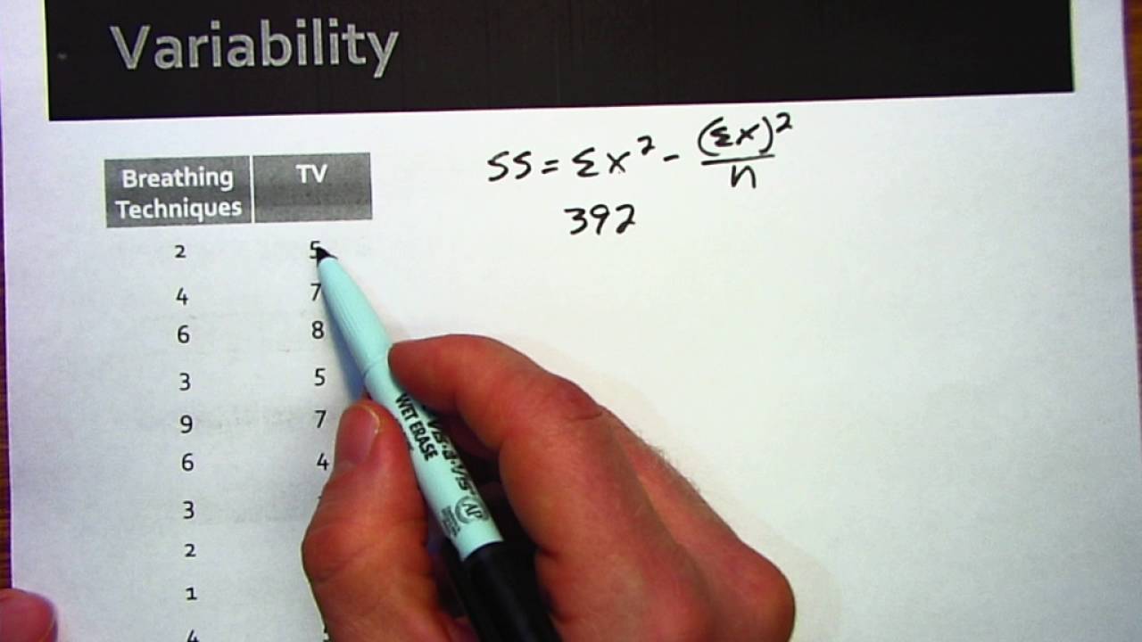 Sum of Squares: Computational Formula