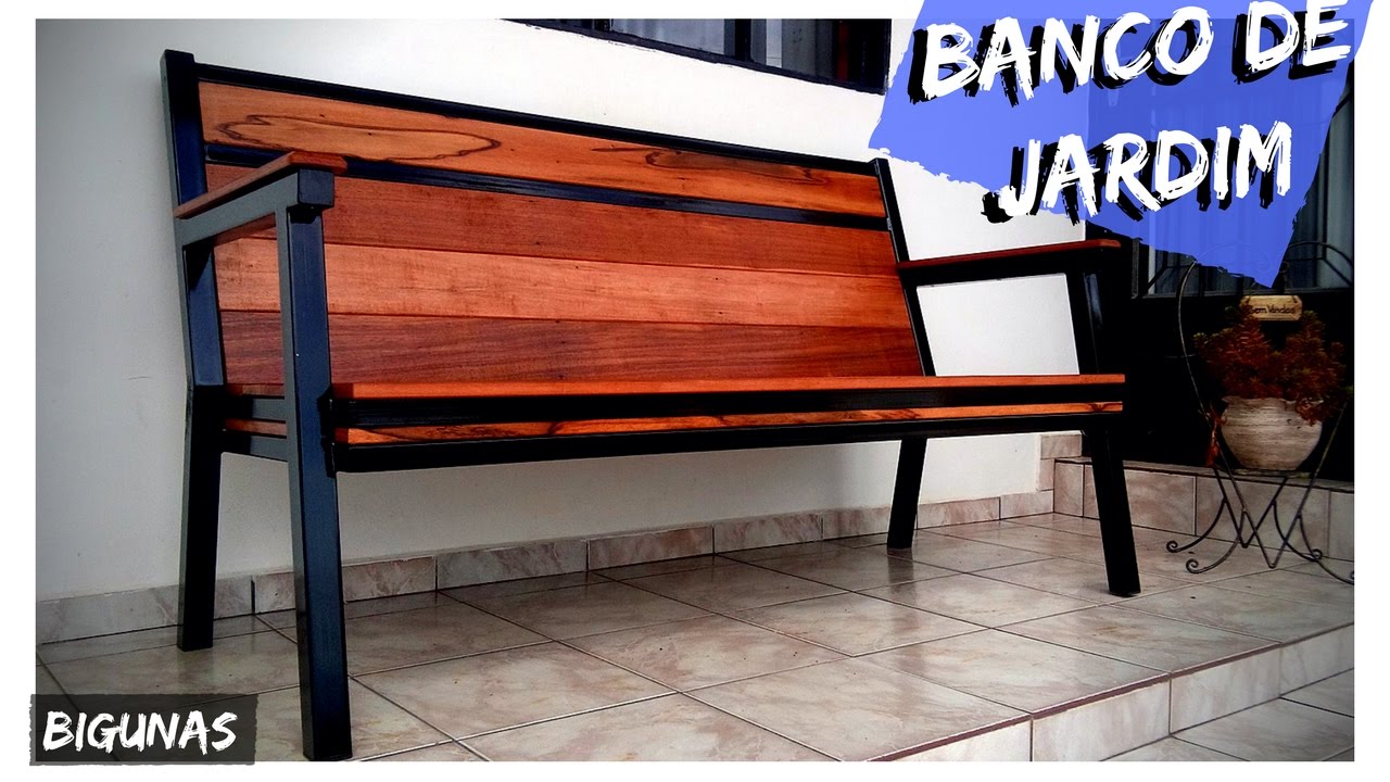 COMO FAZER BANCO DE JARDIM - Park Bench