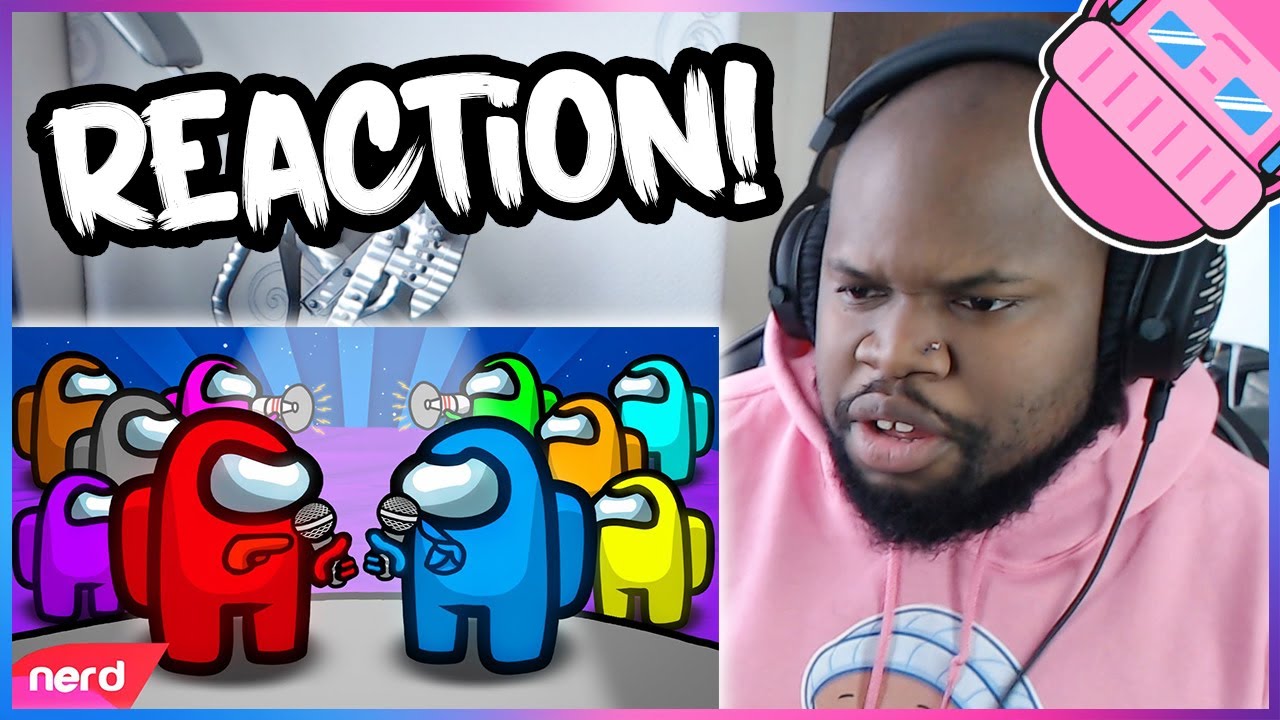 The Among Us Rap Battle Reaction | #NerdOut ft CG5, Pokimane, Preston & More [Among Us Animation]