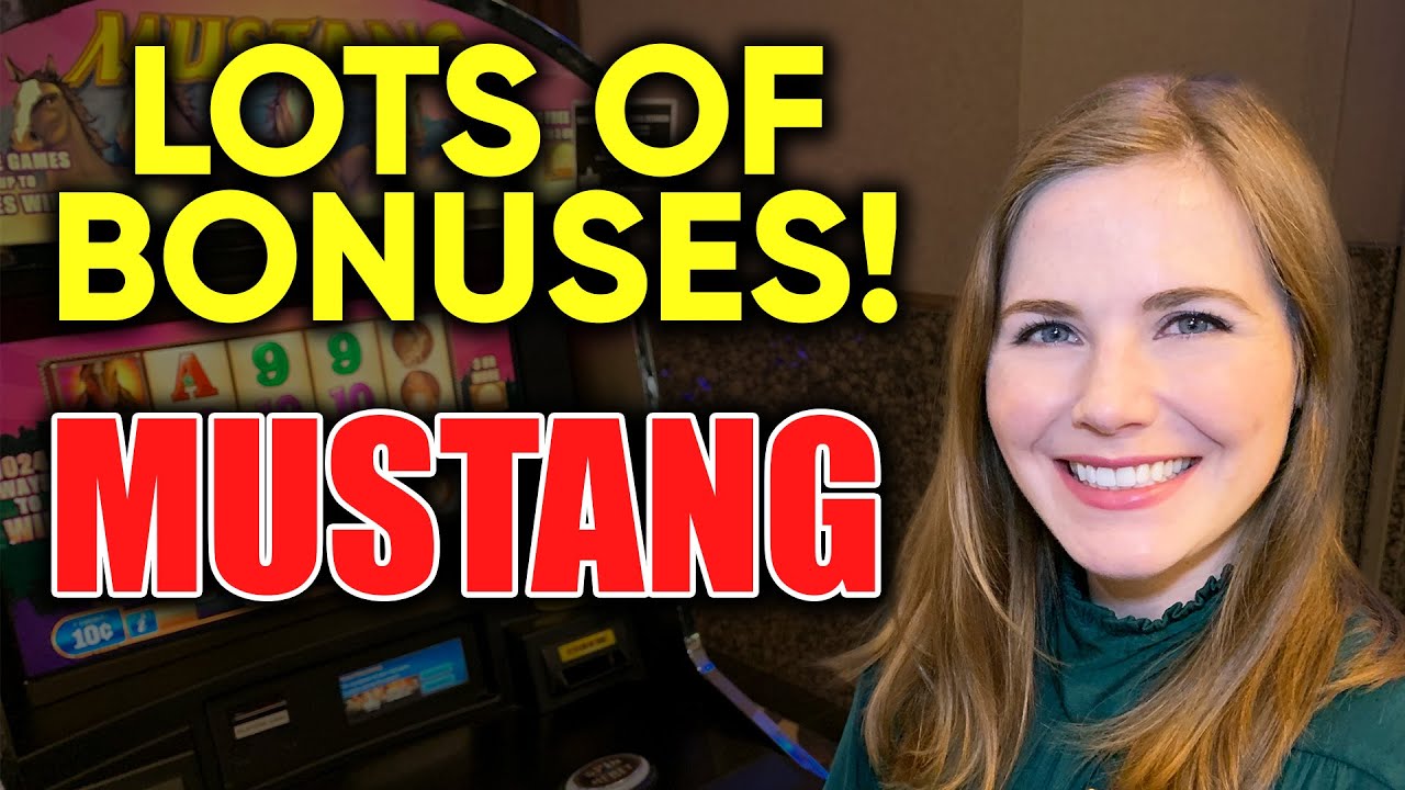 Lots Of BONUSES! Mustang Slot Machine!
