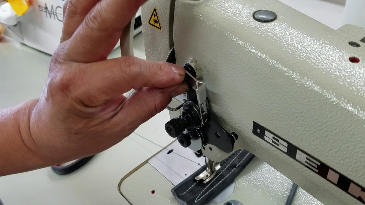 How to change the check spring on a Seiko STH-8BLD-3 or Consew 206RB
