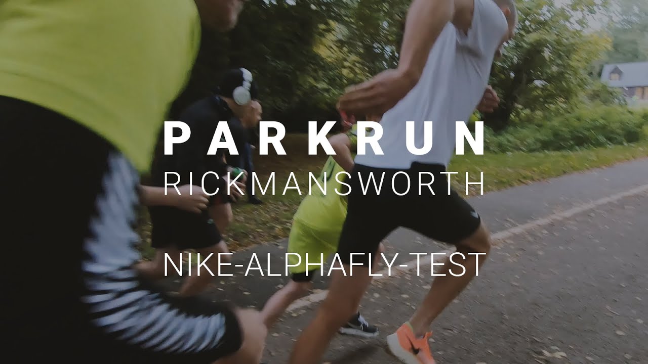 Nike Alphafly test at Rickmansworth Parkrun, hoping for a PB