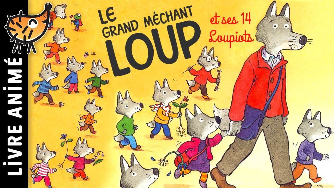 Le Grand M&eacute;chant LOUP et ses 14 Loupiots 🐺 Histoires & Contes | Un Livre avec les 3 petits cochons