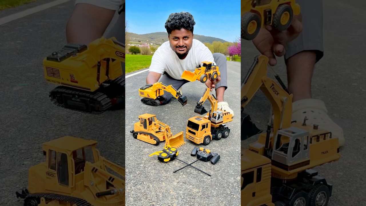 4 Ta Rc Jcb Truck Excavator￼ Bulldozer & Unboxing Video 😱