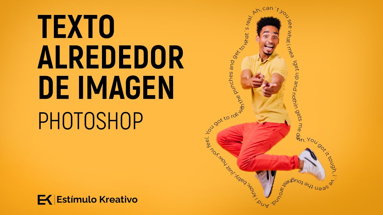 Texto alrededor de una imagen en Photoshop ¡Tutorial muy fácil!
