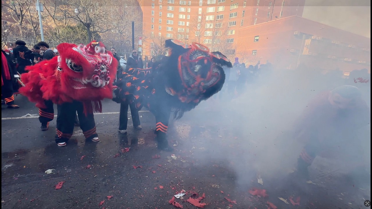 New York Choy Lay Fut- 蔡李佛- &ldquo;Bench Routine&rdquo; Lion Dance @DimsumPalace CNY 2026 🦁🧨🦁🧨🦁🧨 🔥🐎👶