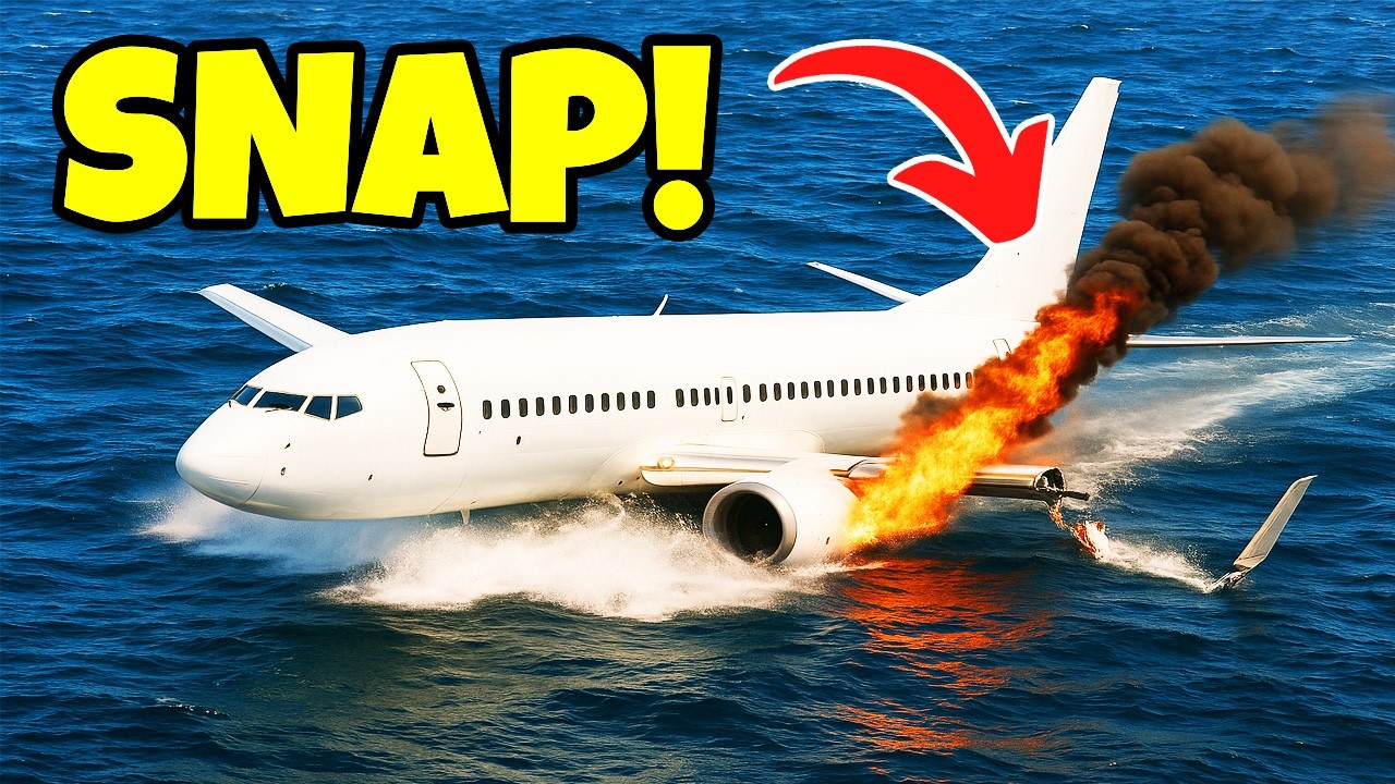 Реалистичные аварийные посадки на воду в самолёте! | Besiege