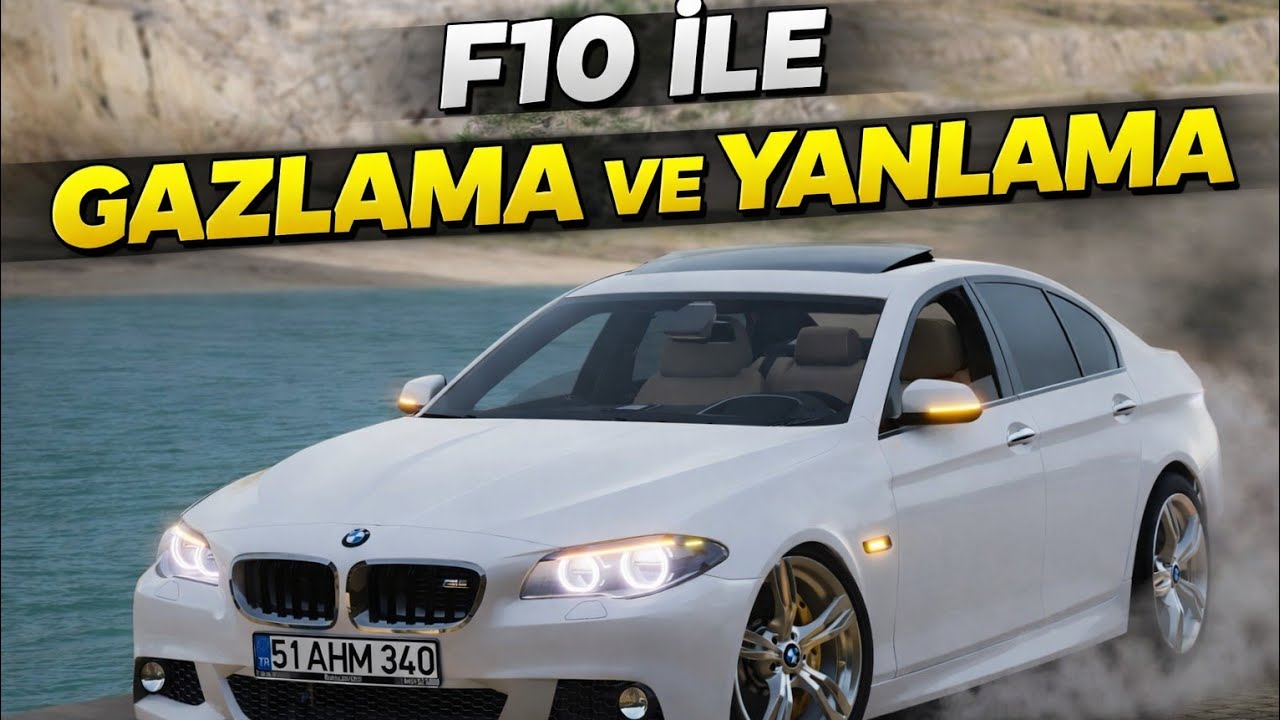 BMW F10 İLE SAHİL YOLUNDA GAZLAMA VE YANLAMA (EFSANE MOD) // BeamNG.drive