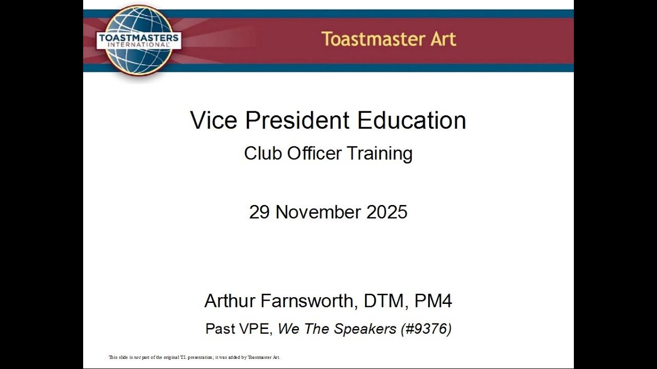 Vice President Education Training
