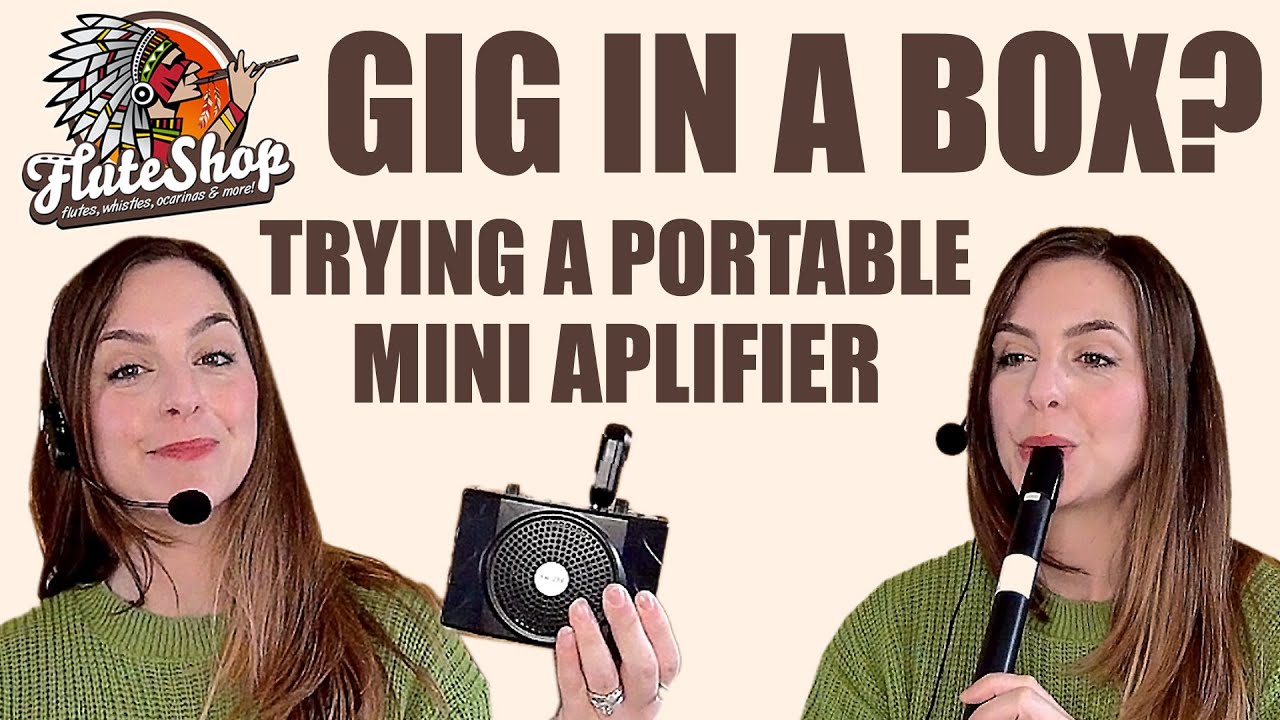 TRYING MINI AMP FOR TIN WHISTLE - LIVE ECHO & MORE | from Fluteshop.eu