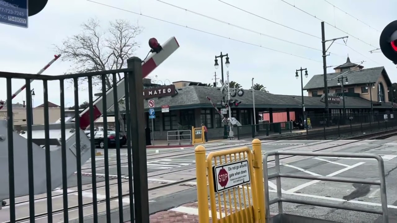 Train barriers San Mateo compilation 
