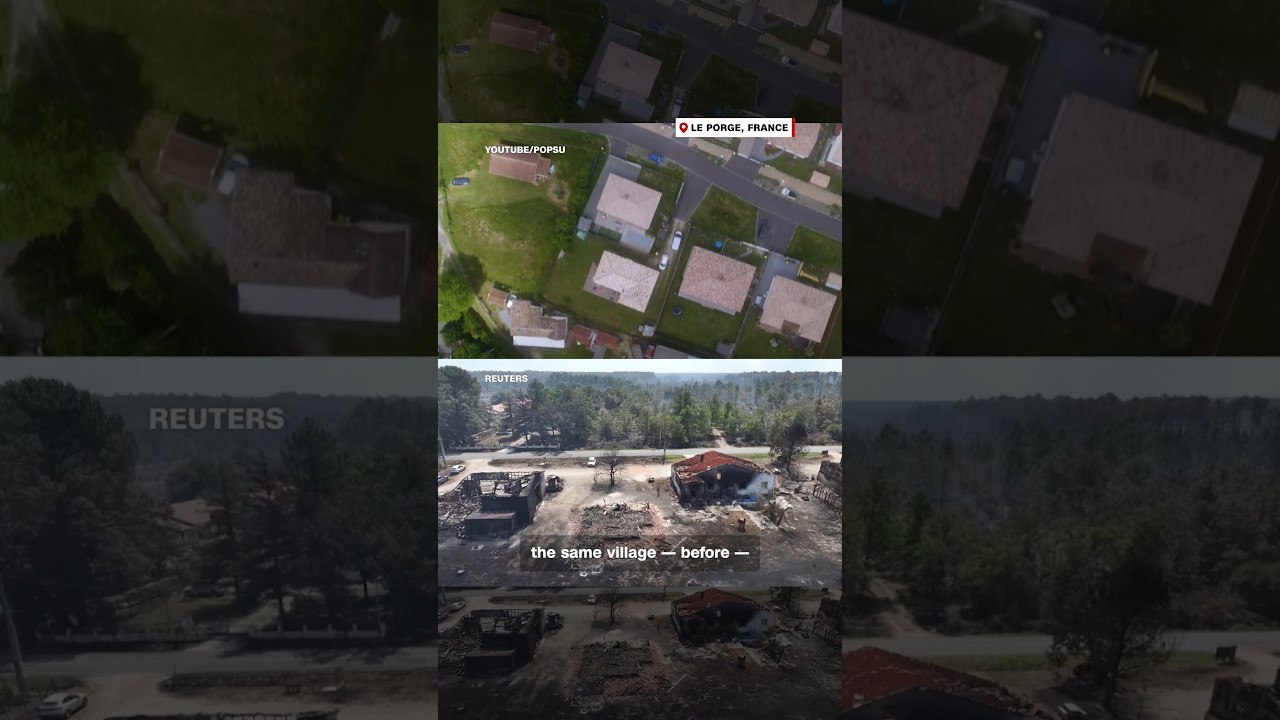 The ravaged village at the center of France&rsquo;s wildfire crisis