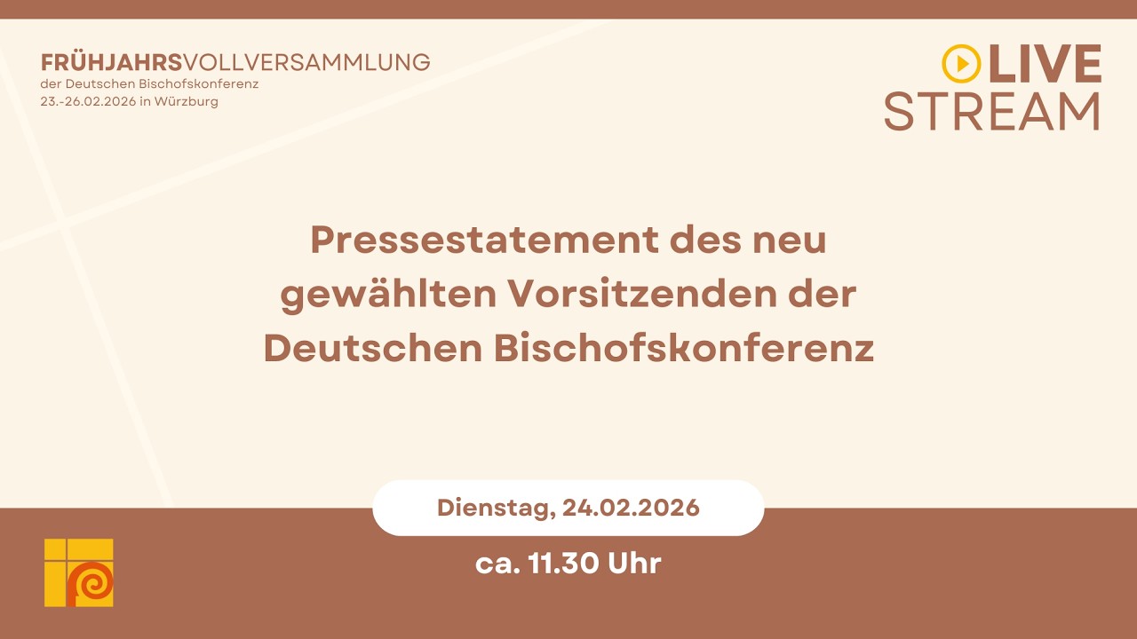 Pressestatement des neu gewählten Vorsitzenden der Deutschen Bischofskonferenz, Bischof Wilmer