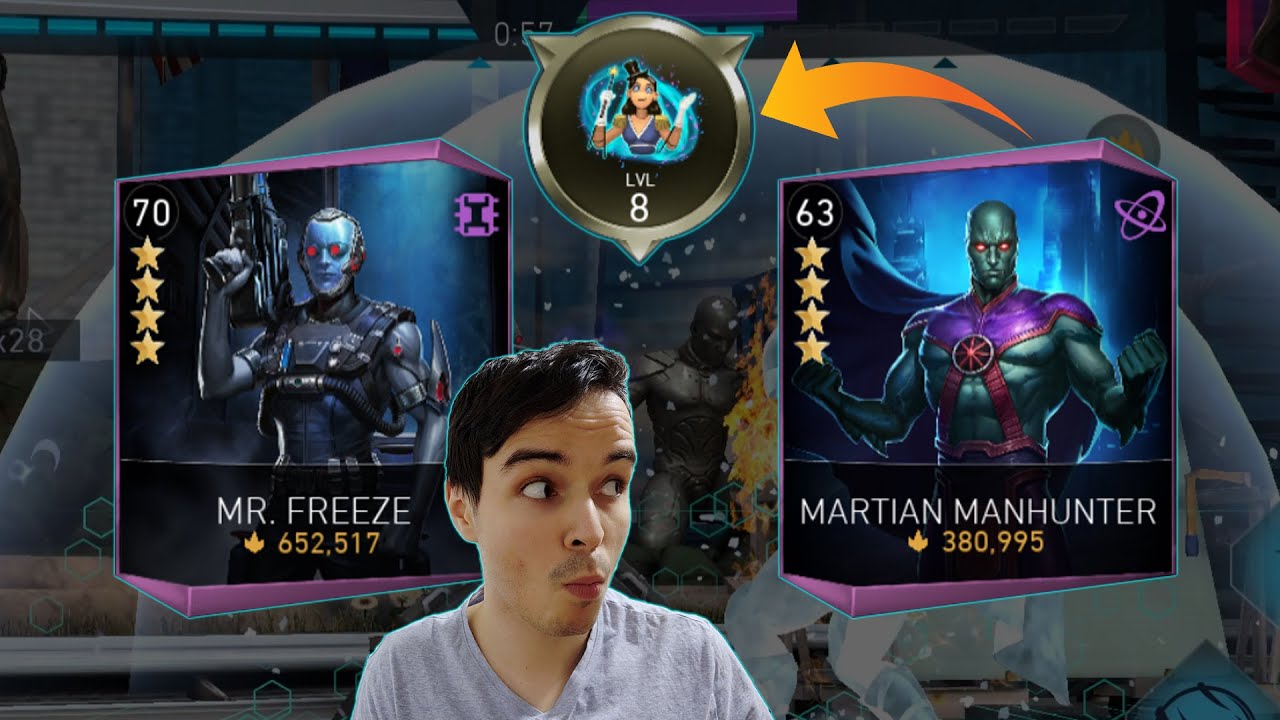 Using Martian Manhunter To Buff Puppet Mr Freeze Injustice 2 Mobile