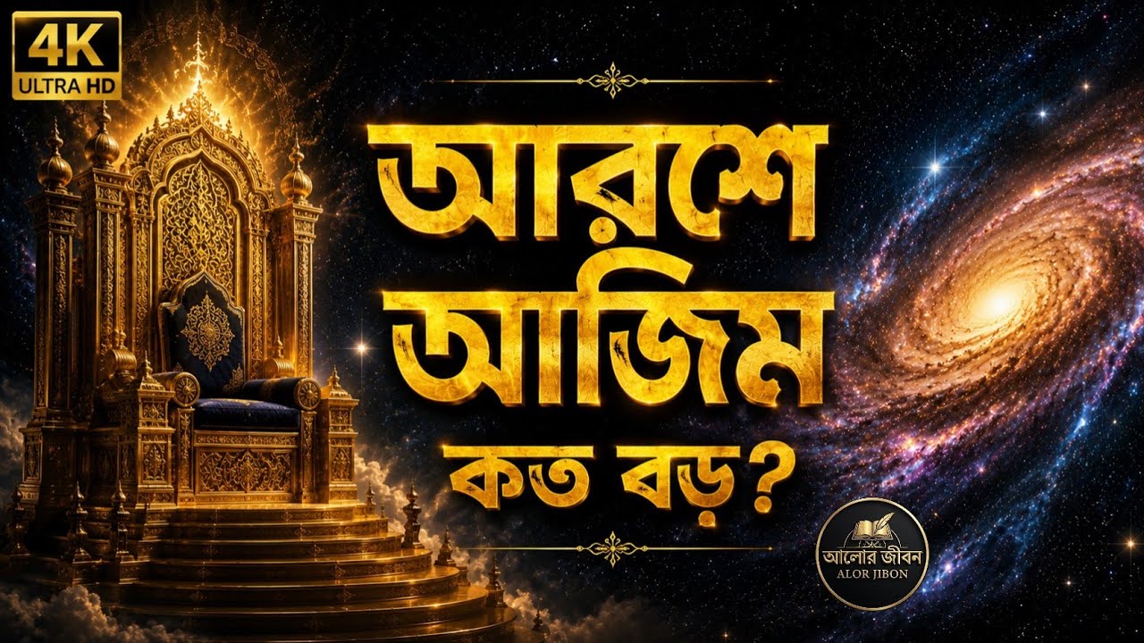 আরশে আজিম কোথায় উপস্থিত আছে? আল্লাহর সিংহাসনের বিস্ময়কর বর্ণনা | কুরআন ও হাদিস! Alor jibon 