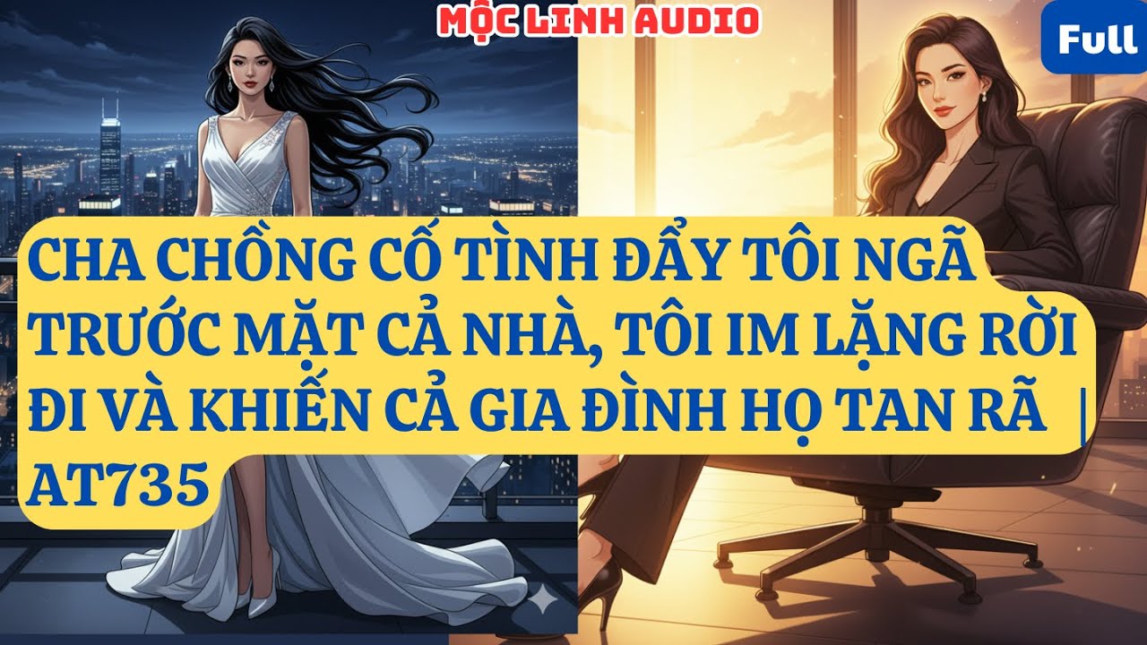 CHA CHỒNG CỐ TÌNH ĐẨY TÔI NGÃ TRƯỚC MẶT CẢ NHÀ, TÔI IM LẶNG RỜI ĐI VÀ KHIẾN CẢ GIA ĐÌNH HỌ   | AT735