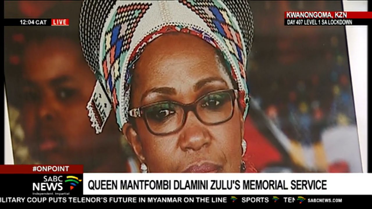 Queen Mantfombi Dlamini Zulu memorial service I King Mswati III representative pays tribute