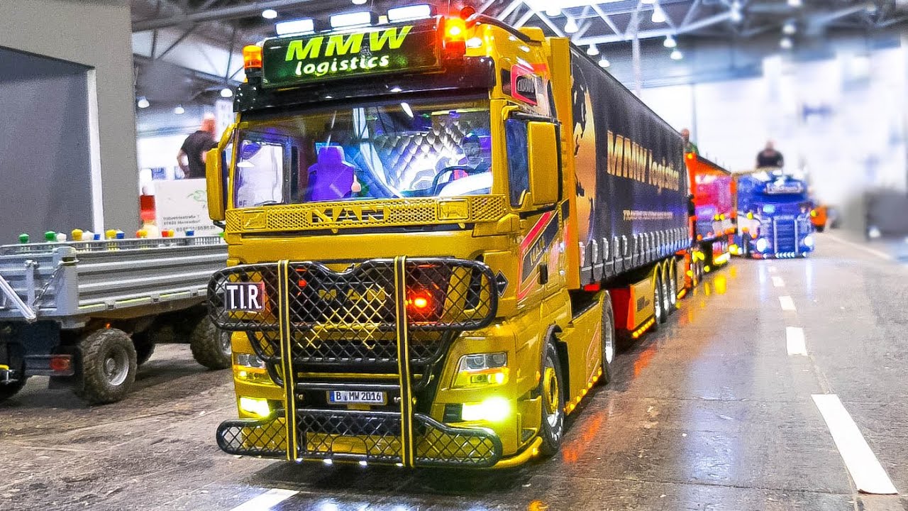 STUNNING RC MODEL TRUCK, RC FIRE TRUCK, RC TRACTOR, RC MACHINE COLLECTION!! RC AROCS SCALEART 8x8