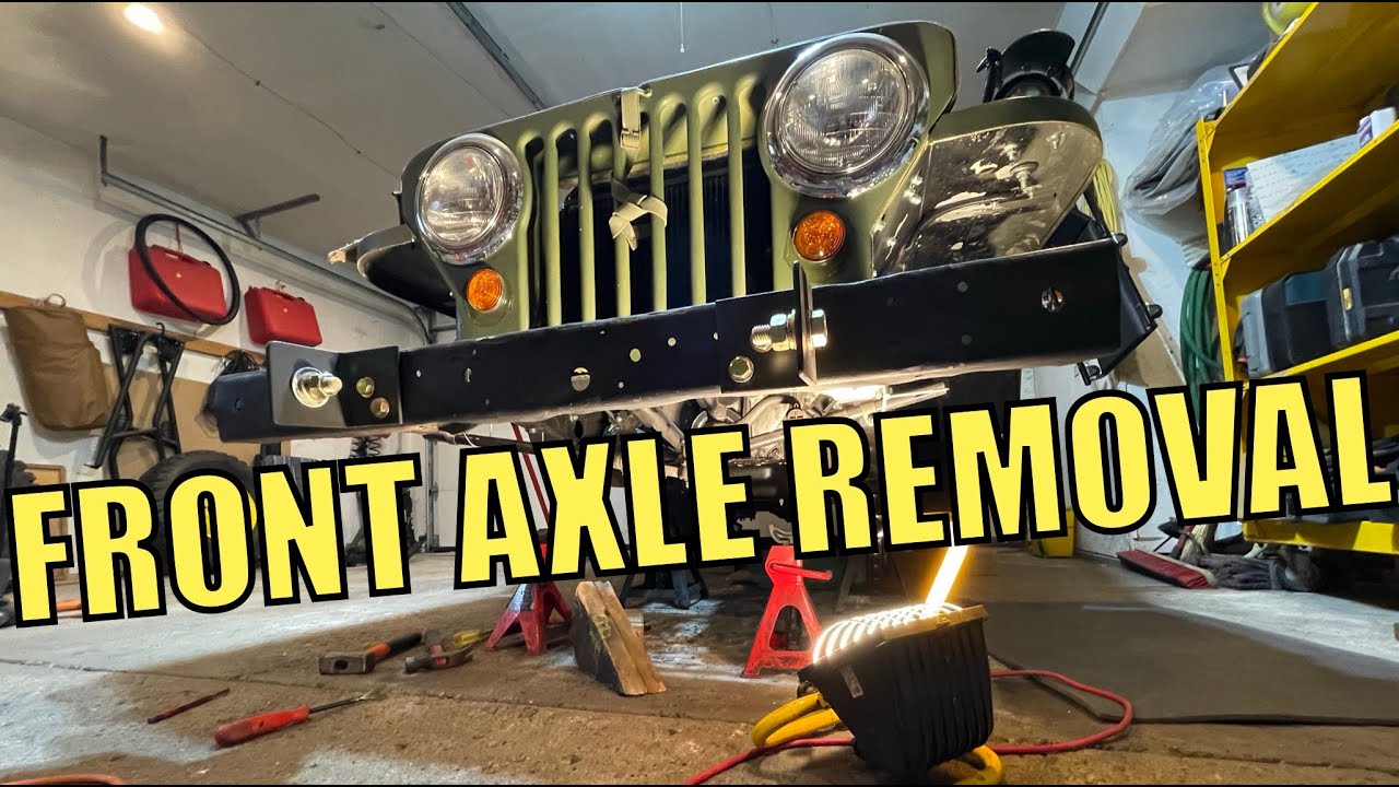 Willys Jeep Front Axle REMOVAL