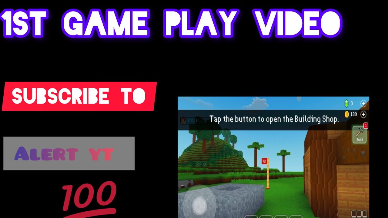 pehli bar block craft 3d khale