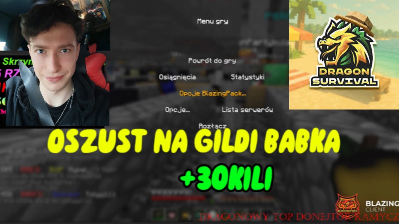 OSZUST NA GILDI BABKA ZROBIŁEM 30 KILI! WSZYSCY PADLI DRAGONSURVIVAL.EU